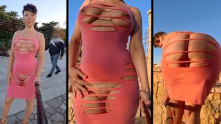 NaughtyLada - Cut Dress Selfie