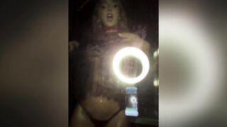 Lyna Perez Topless Window Tits Flash Scene